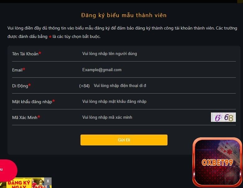 Hướng dẫn đăng ký mở tài khoản tại nhà cái Fi88