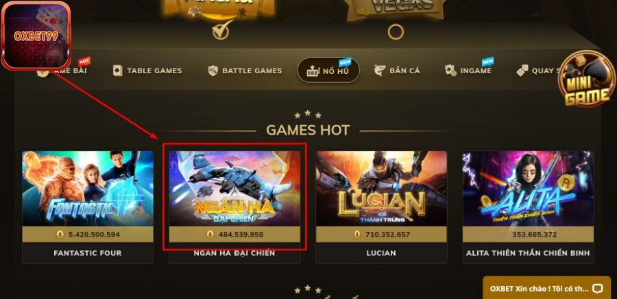 Hướng dẫn cách chơi Ngân hà đại chiến tại Oxbet