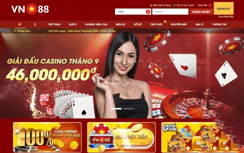 VN88 thuộc top nhà cái được thích hiện nay